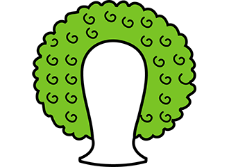 Groene Afro Pruiken