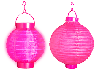 Roze Lampionnen